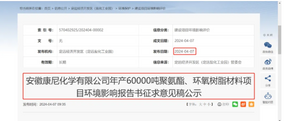 投資4.3億元！年產6萬噸聚氨酯、環氧樹脂質料項目環評公示（不看懺悔）